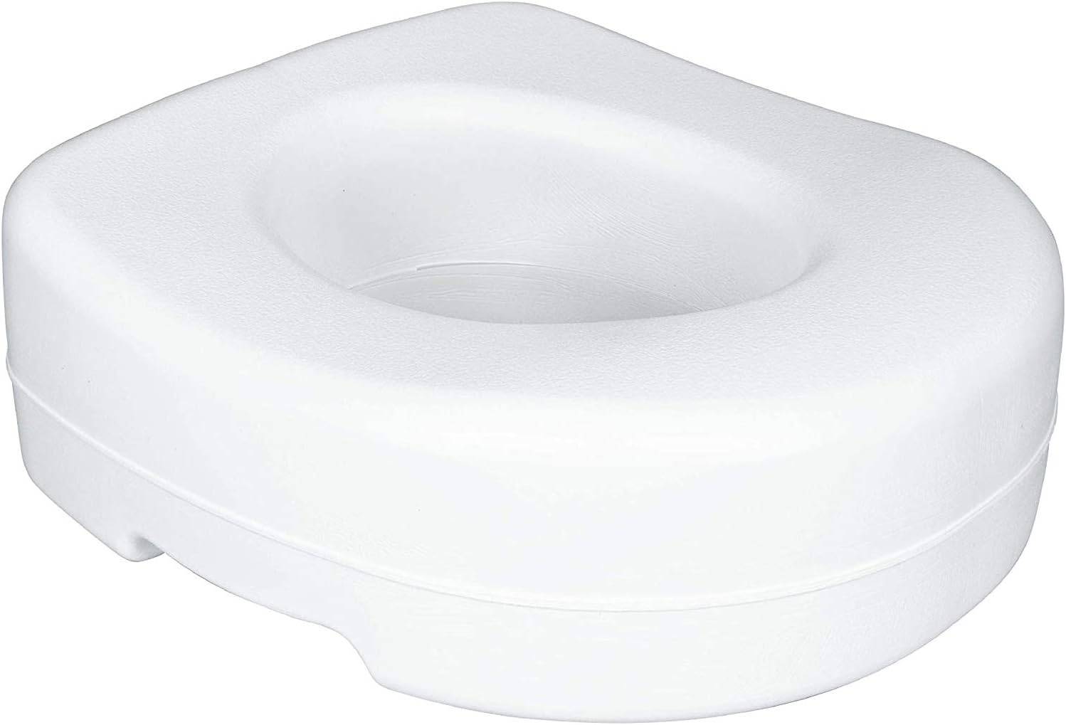 Carex Toilet Seat Riser, 5.5 Inch, Toilet Seat Risers for Seniors, Raised Toilet Seat, Supports 300lbs, Slip-Resistant, Toilet Riser, Elevated Toilet Seats